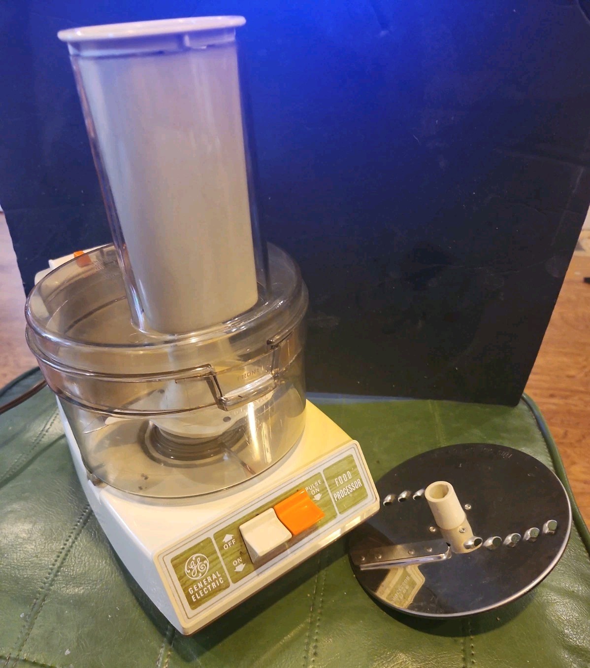 1970s General Electric Food Processor GE FP1 Wood Grain Tested Excellent READ