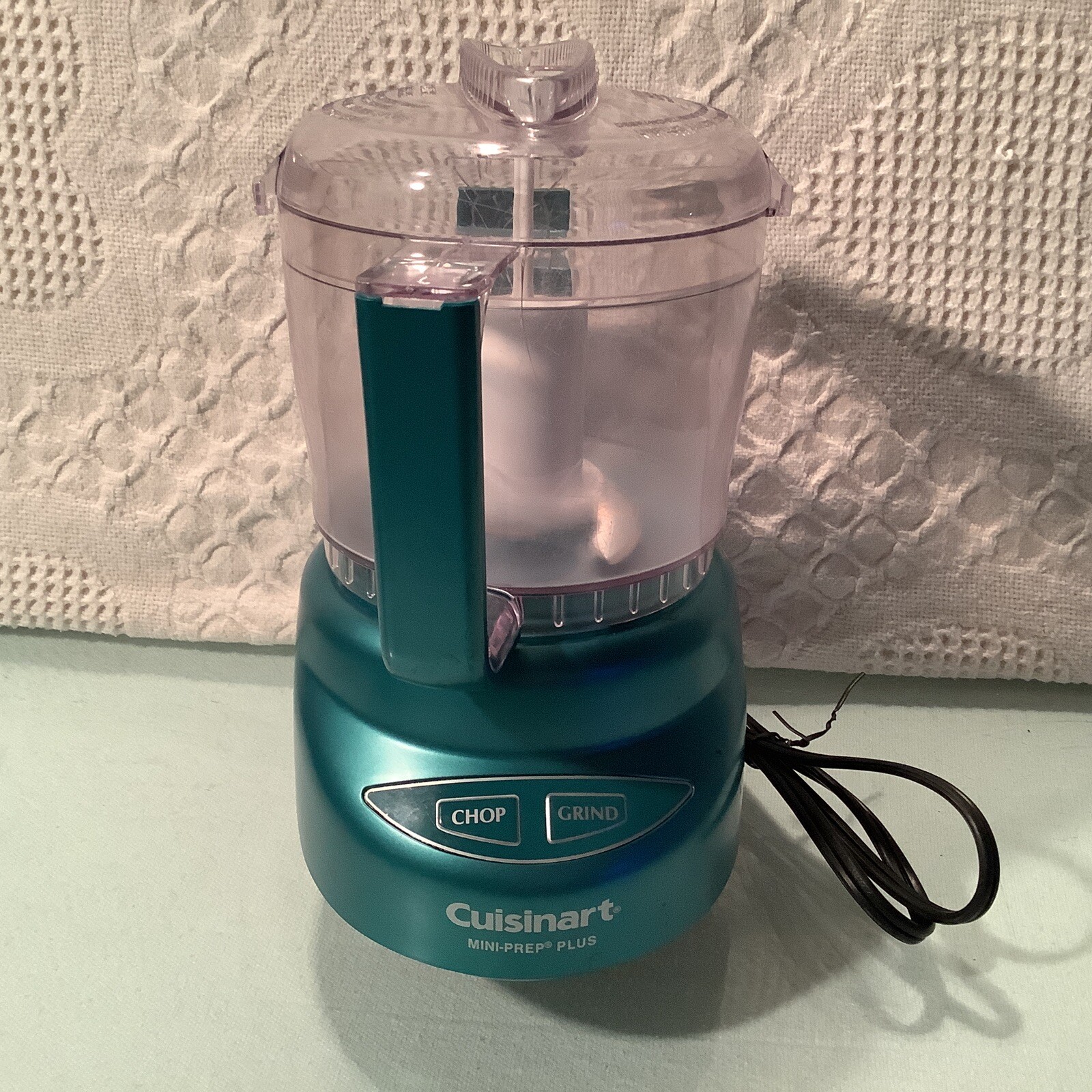 Cuisinart Mini Prep Plus Turquoise Aqua Blue 4 Cups DCL- 2A