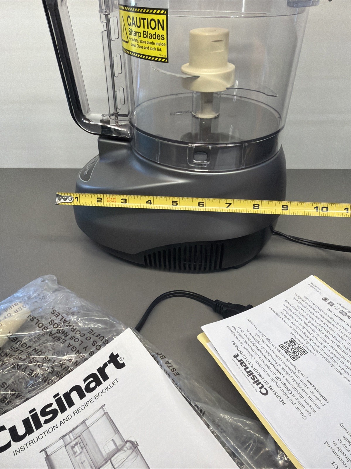E1 Cuisinart Premier 9 Food Processor Cfp-9pc Series Cup Stainless Steel Ms7