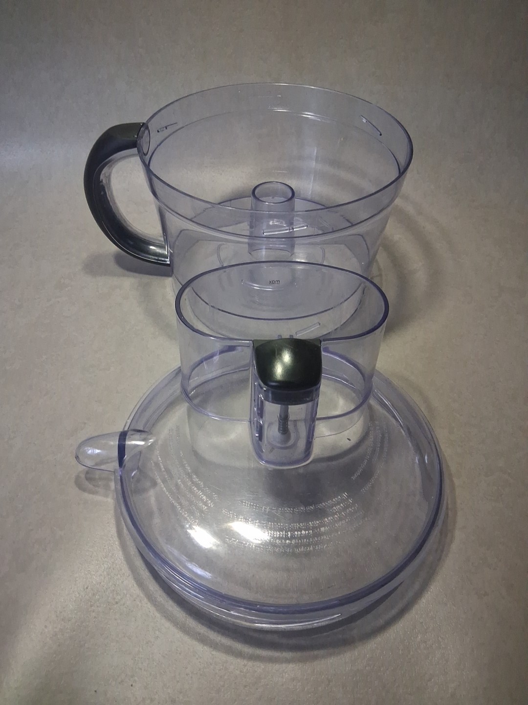 GE Food Processor Work Bowl / Mixing Bowl, Food Pusher WalMart Model 169203