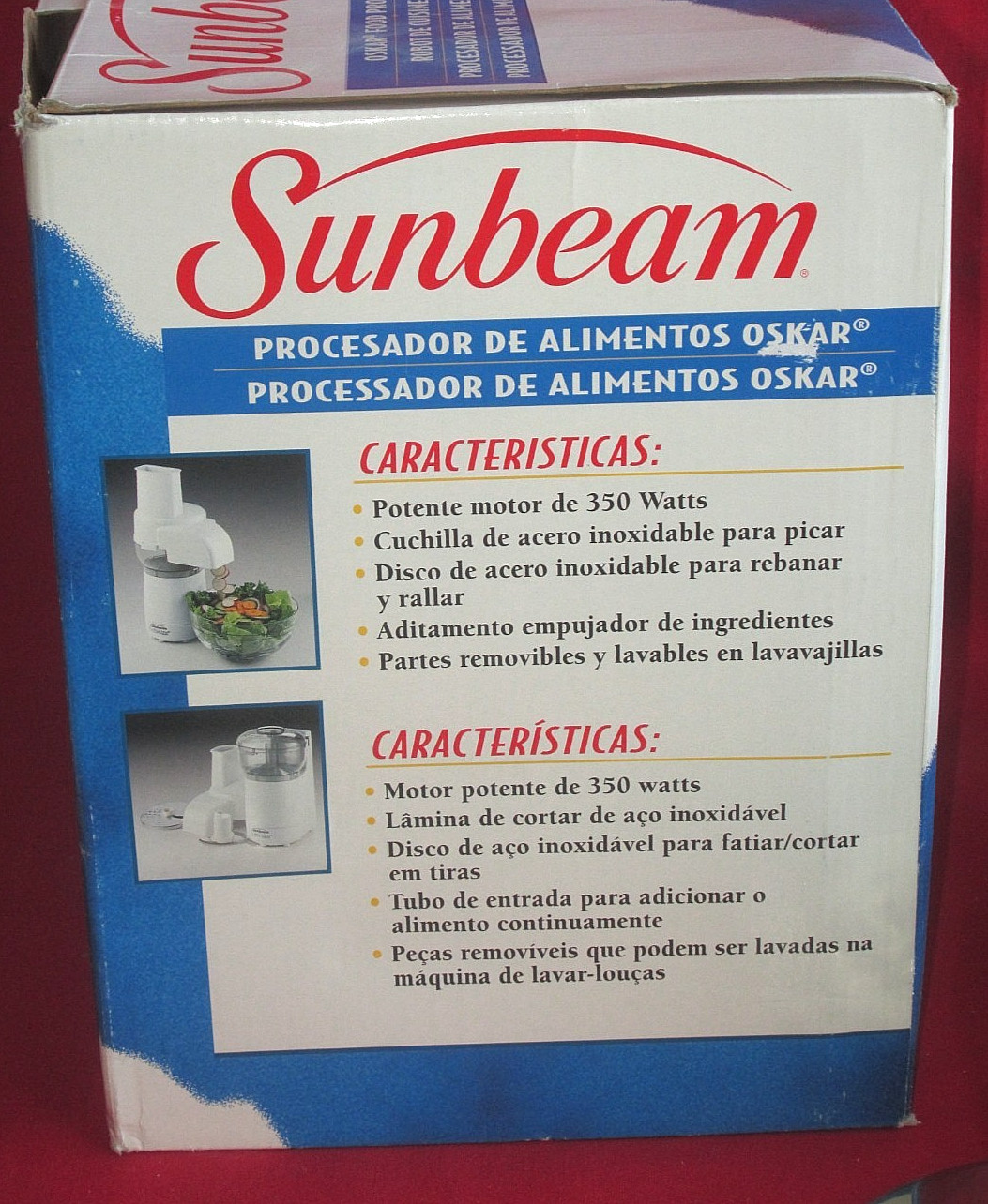 New in open Box 1997 Sunbeam Food Processor Model 4817