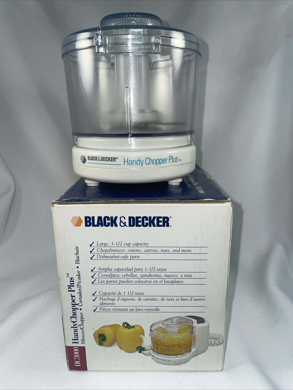 Black & Decker Handy Chopper Plus Mini Food Chopper HC3000 – Original Box