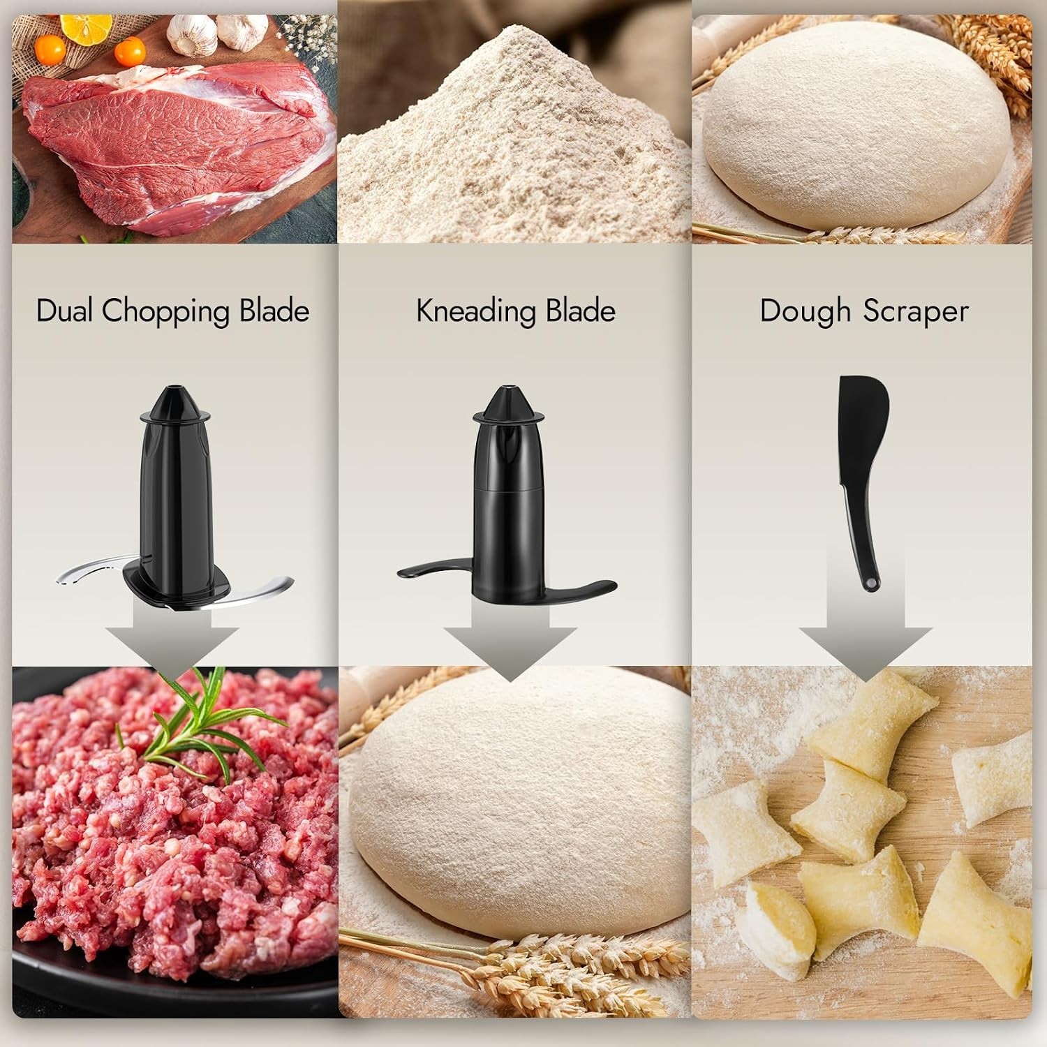 Electric Food Chopper & Processor 600W – Slicing, Chopping, Pureeing Made Easy