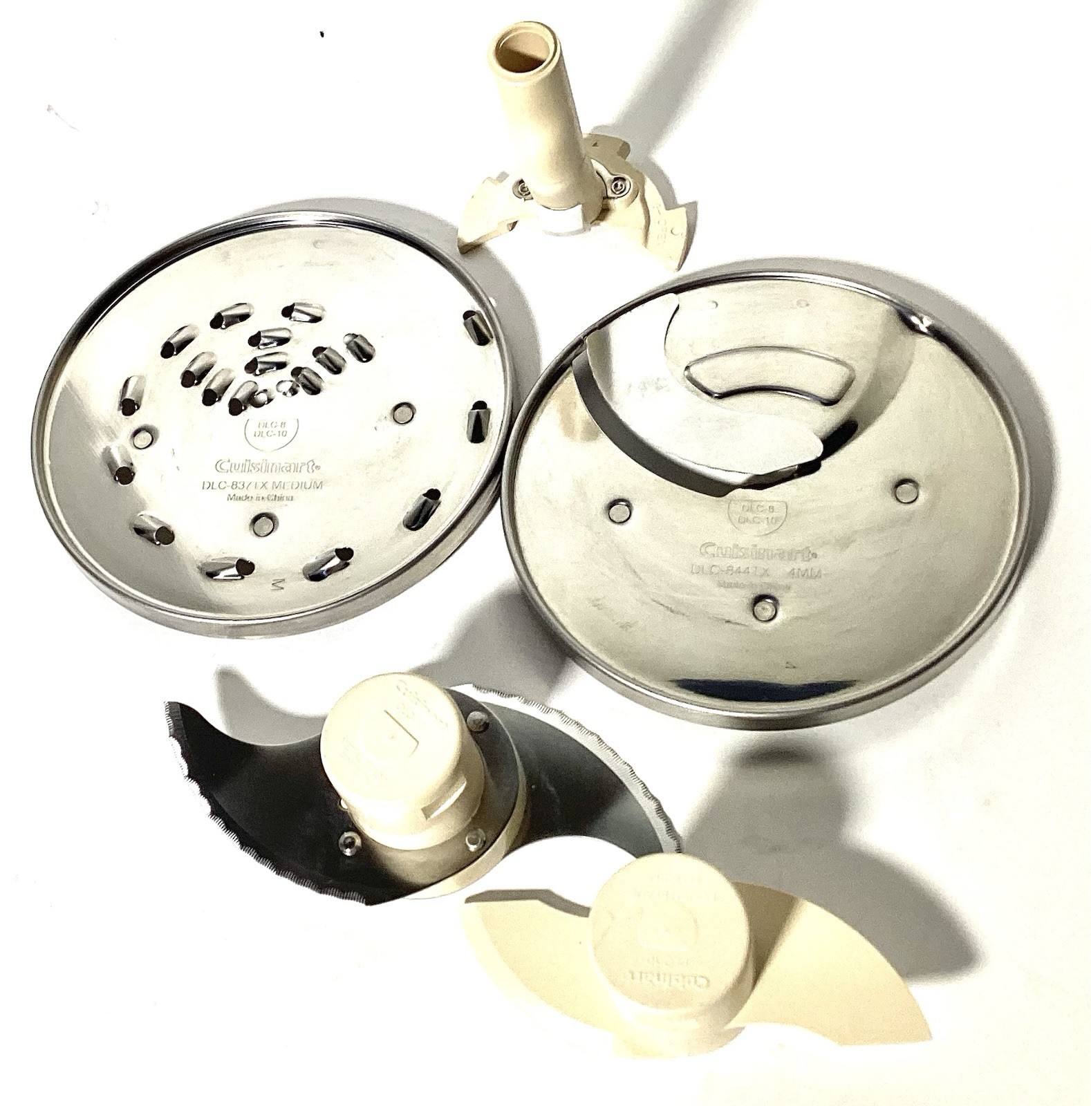 Cuisinart Pro Classic DLC-10S Food Processor Accessories Disc Blades Stem Dough