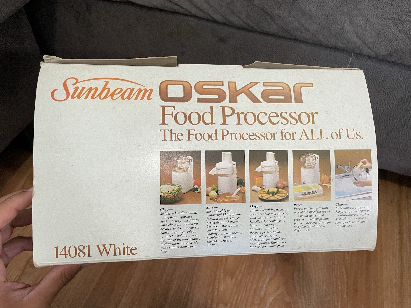 Vintage Sunbeam Oskar 14081 Food Processor Chopper Made in France Free Ship