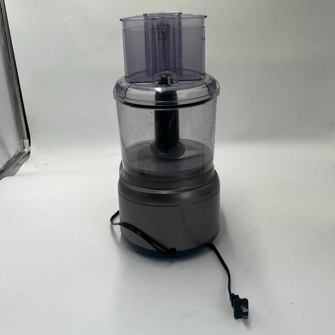 Cuisinart 9 Cup Food Processor Gray w/ Bowl Lid Blade Tested Working