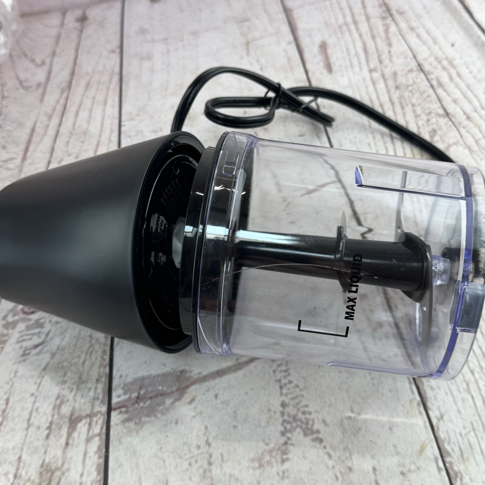 Mainstays 3 Cup Electric Food Chopper Black 125W Stainless Steel Blades