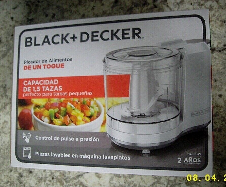 BLACK + DECKER One-Touch Chopper 1.5 Cup Capacity Food Processor NEW SEALED BOX