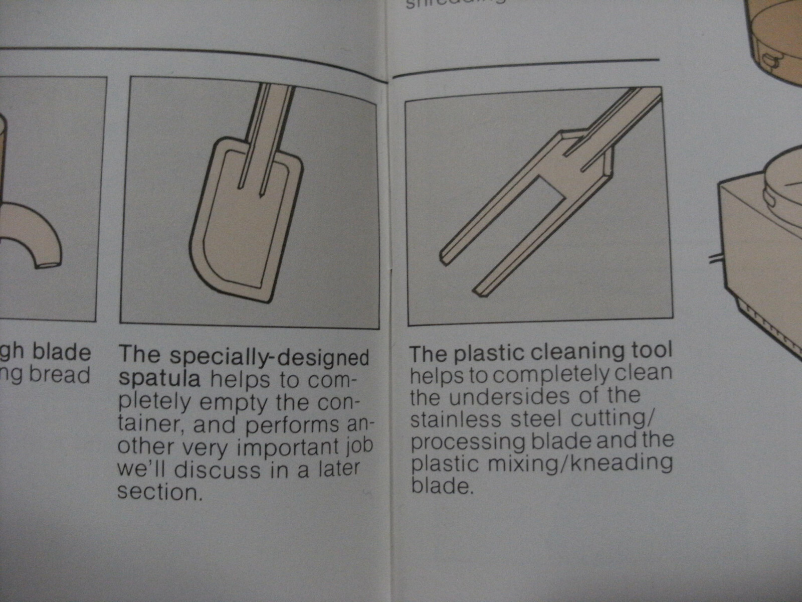 Sunbeam Vista Plastic Spatula & Cleaning Tool for Food Processor – Cuisinart