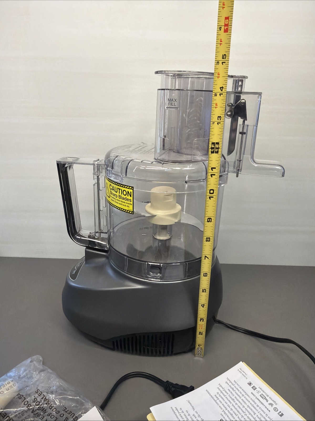 E1 Cuisinart Premier 9 Food Processor Cfp-9pc Series Cup Stainless Steel Ms7