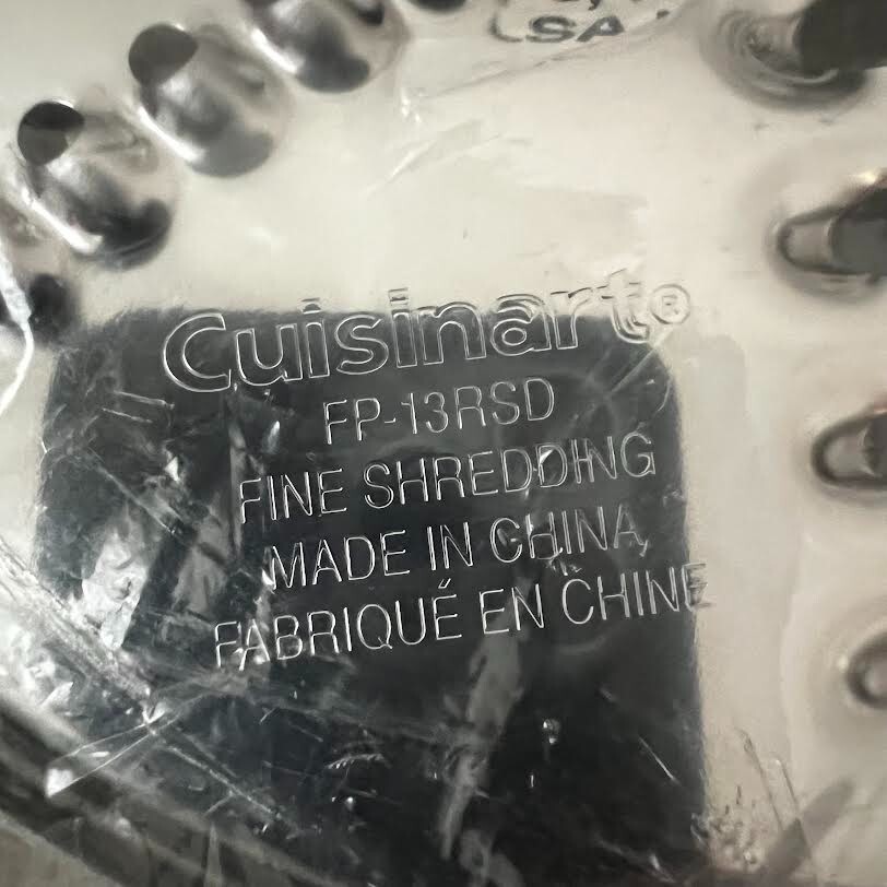 Cuisinart Elemental 13 Cup Food Processor Shredding Blades FP-13RSD and FP-13SD