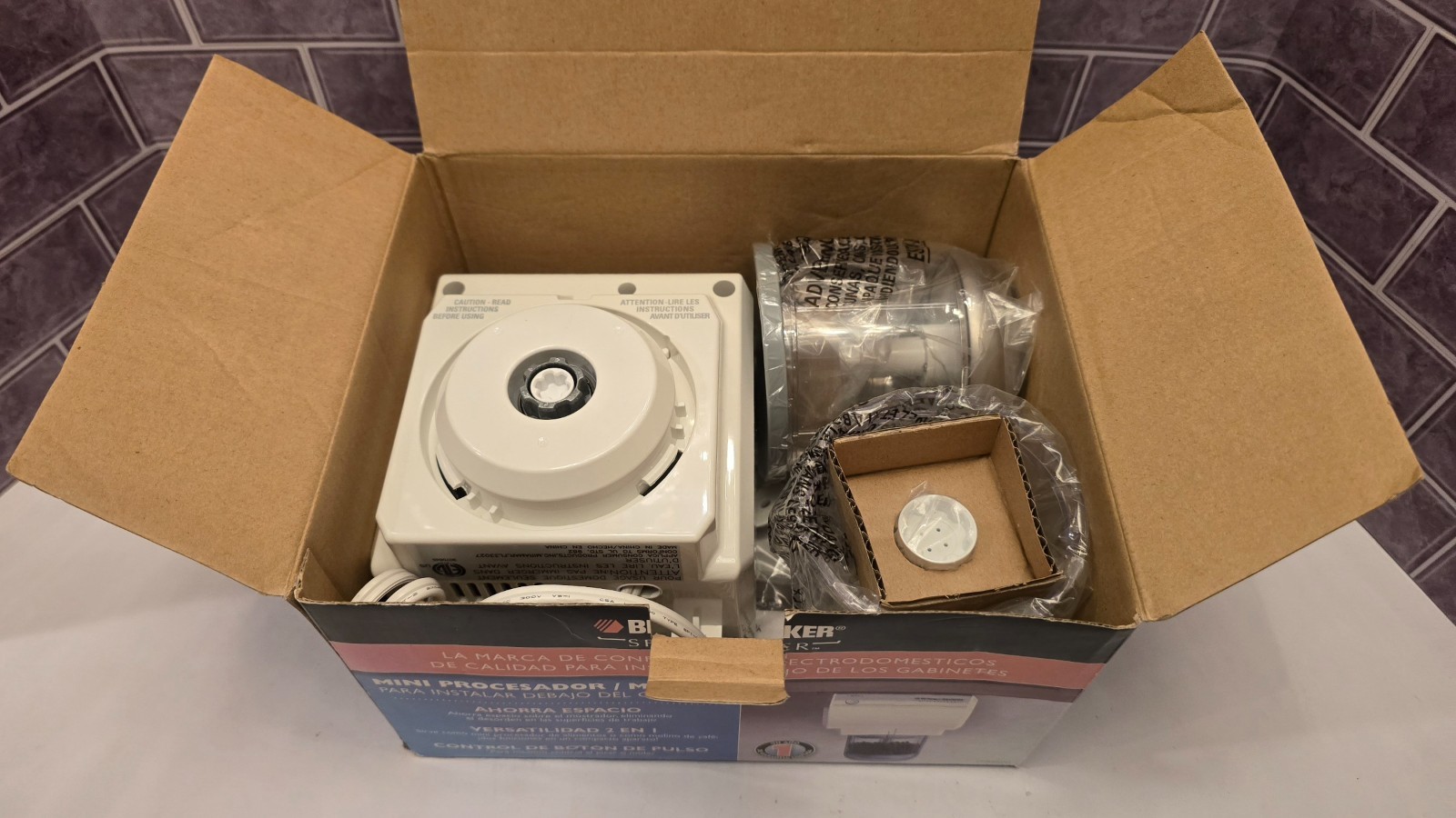 Food Processor Under-The- Cabinet Appliance Black & Decker *Brand New*