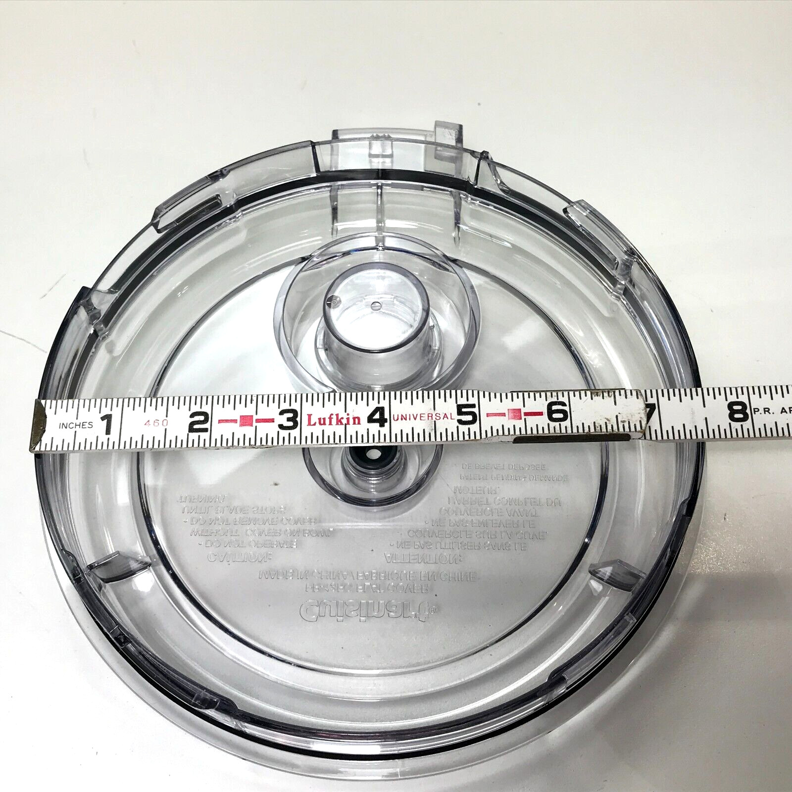 Cuisinart FP-13 CFP-26 SFP-13 FLAT LID for Work Bowl w/ Mini Cap Parts # FP-13FC