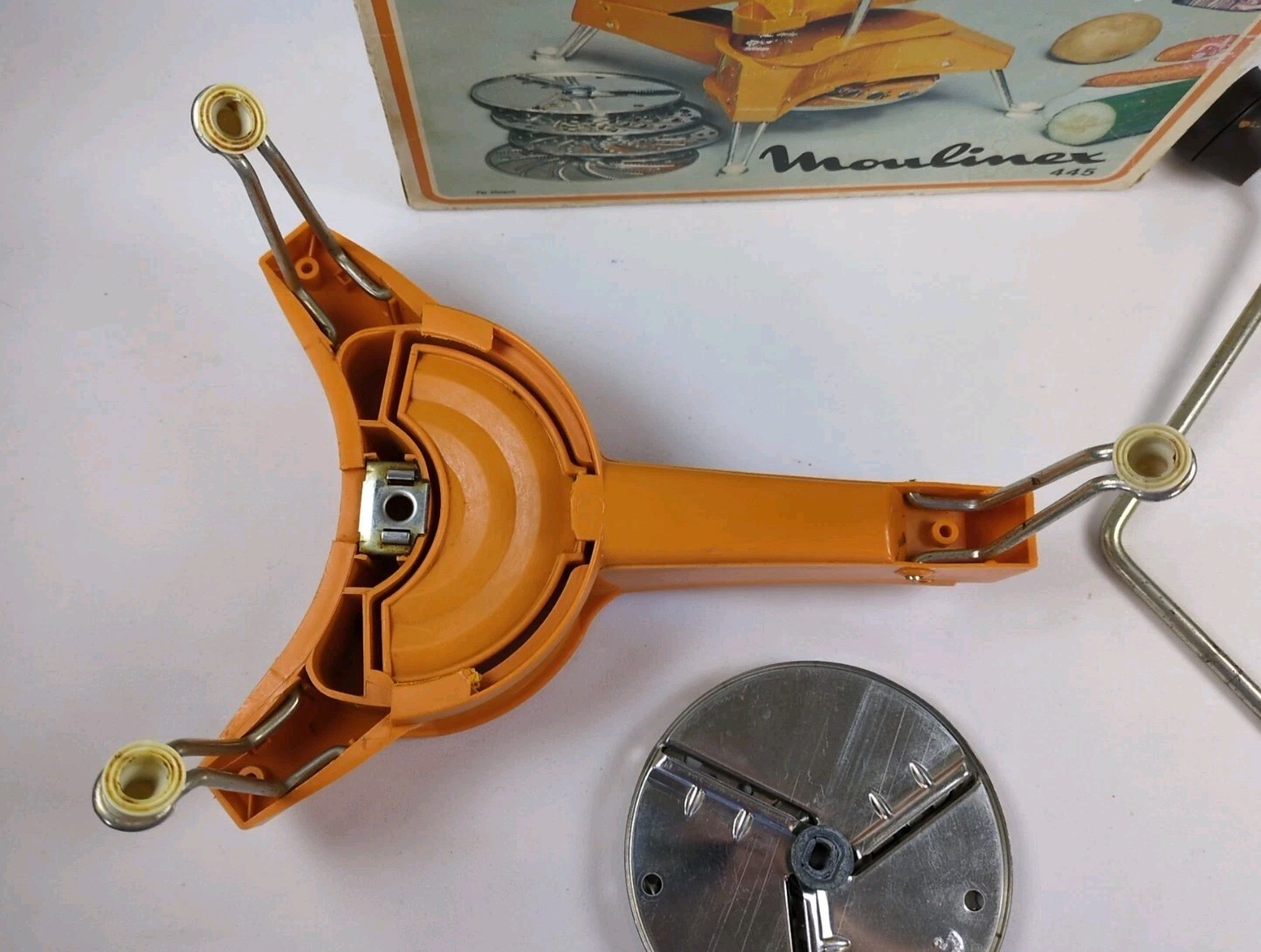 Vintage 1970s Moulinex Mouli Julienne #445 Rotary Food Processor – INCOMPLETE