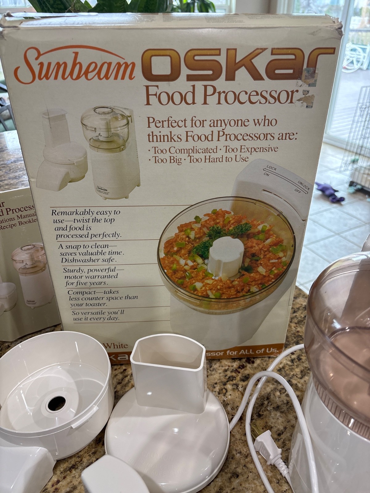 Vintage Sunbeam Oskar Food Processor 14081 Complete With Accessories Works