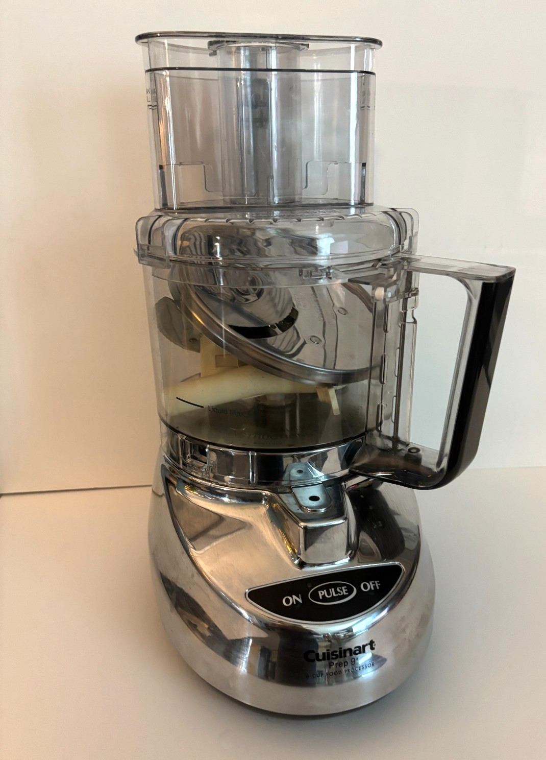 Cuisinart Prep 9 Cup Food Processor Brushed Stainless Finish DLC-2009CHB EUC