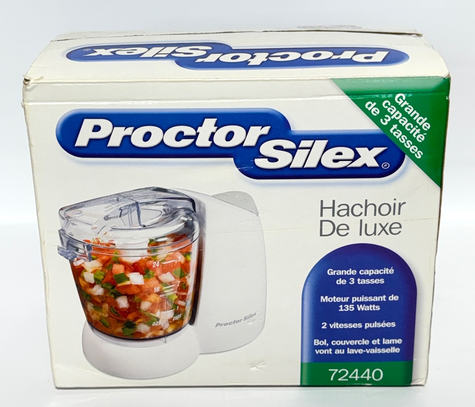Proctor Silex 3 Cup Deluxe Food Chopper Processor 72440 NEW 2006