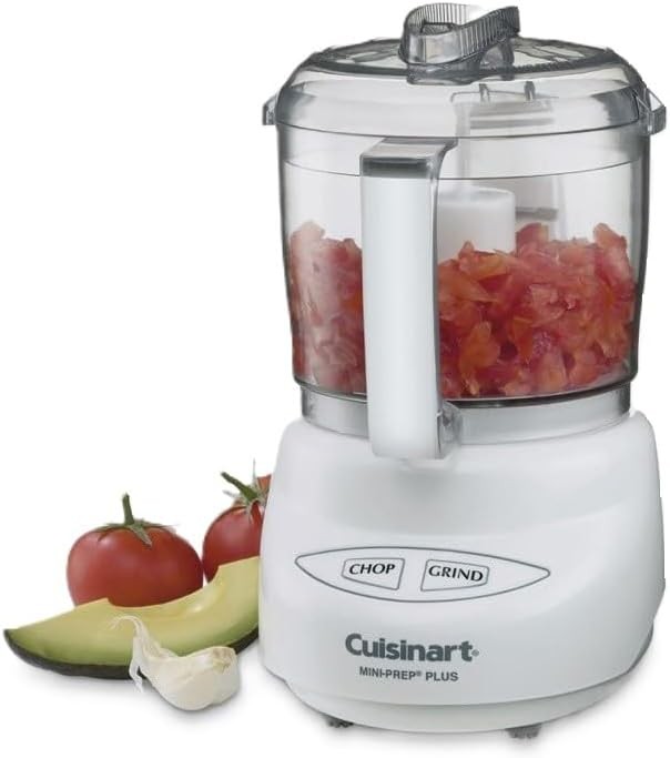 24oz Mini Food Processor Stainless Blade Herbs Veggies Cheese Prep DLC-2A White