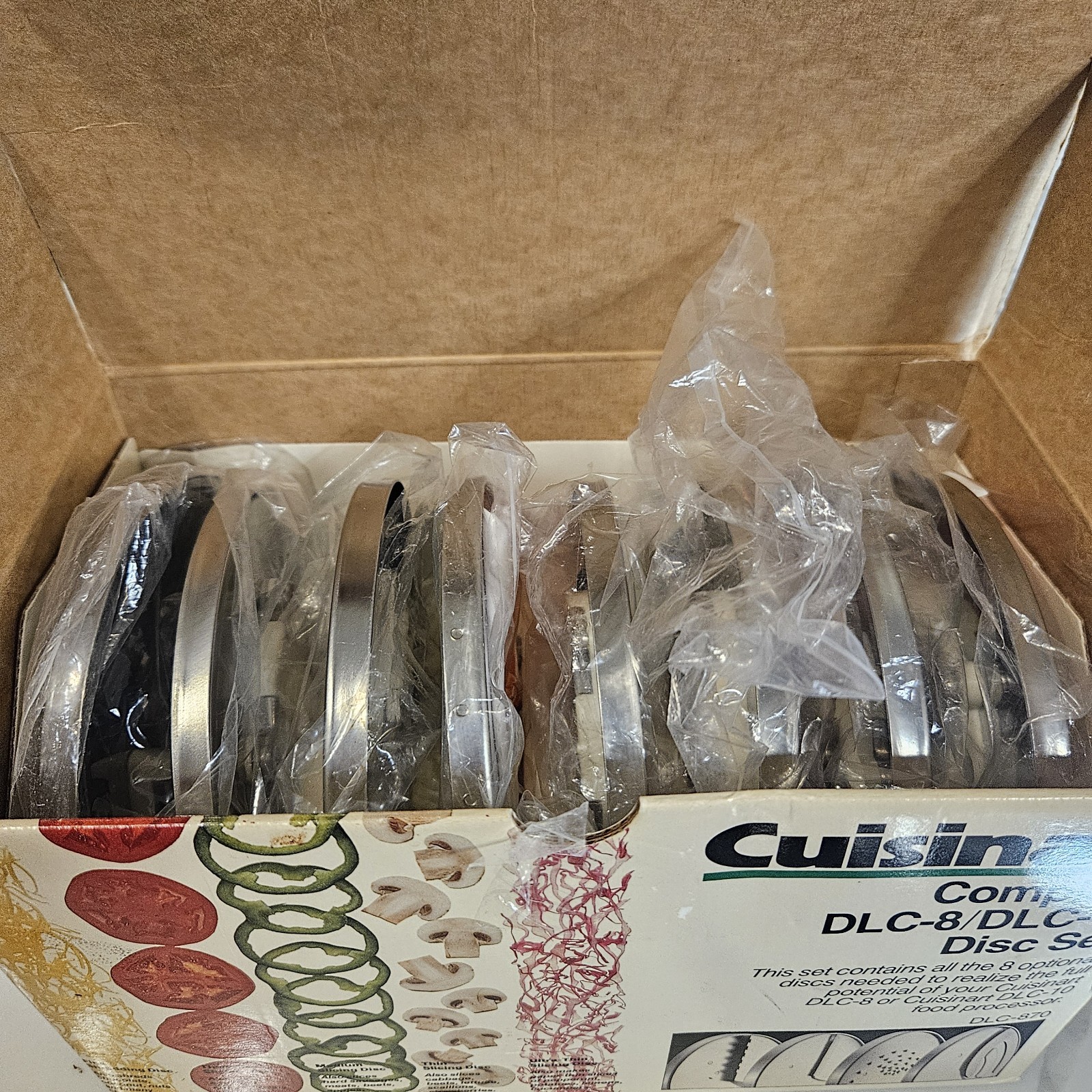 Cuisinart Complete DLC-8/DLC-10 Food Processor 8 Disc Set Many Unused