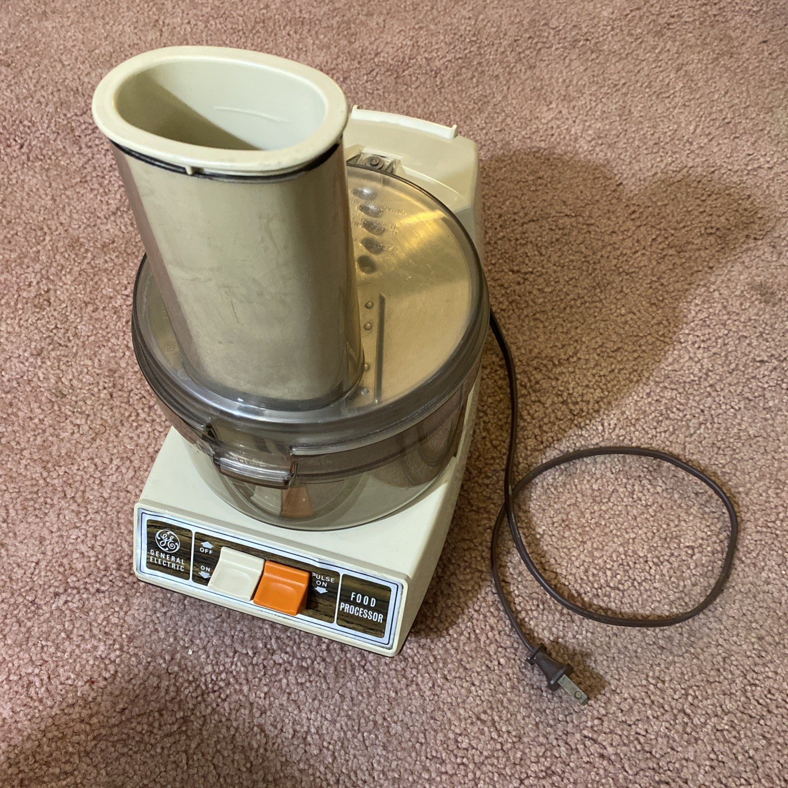 GE Food Processor model 420A D1FP1B Complete Vintage General Electric WORKS
