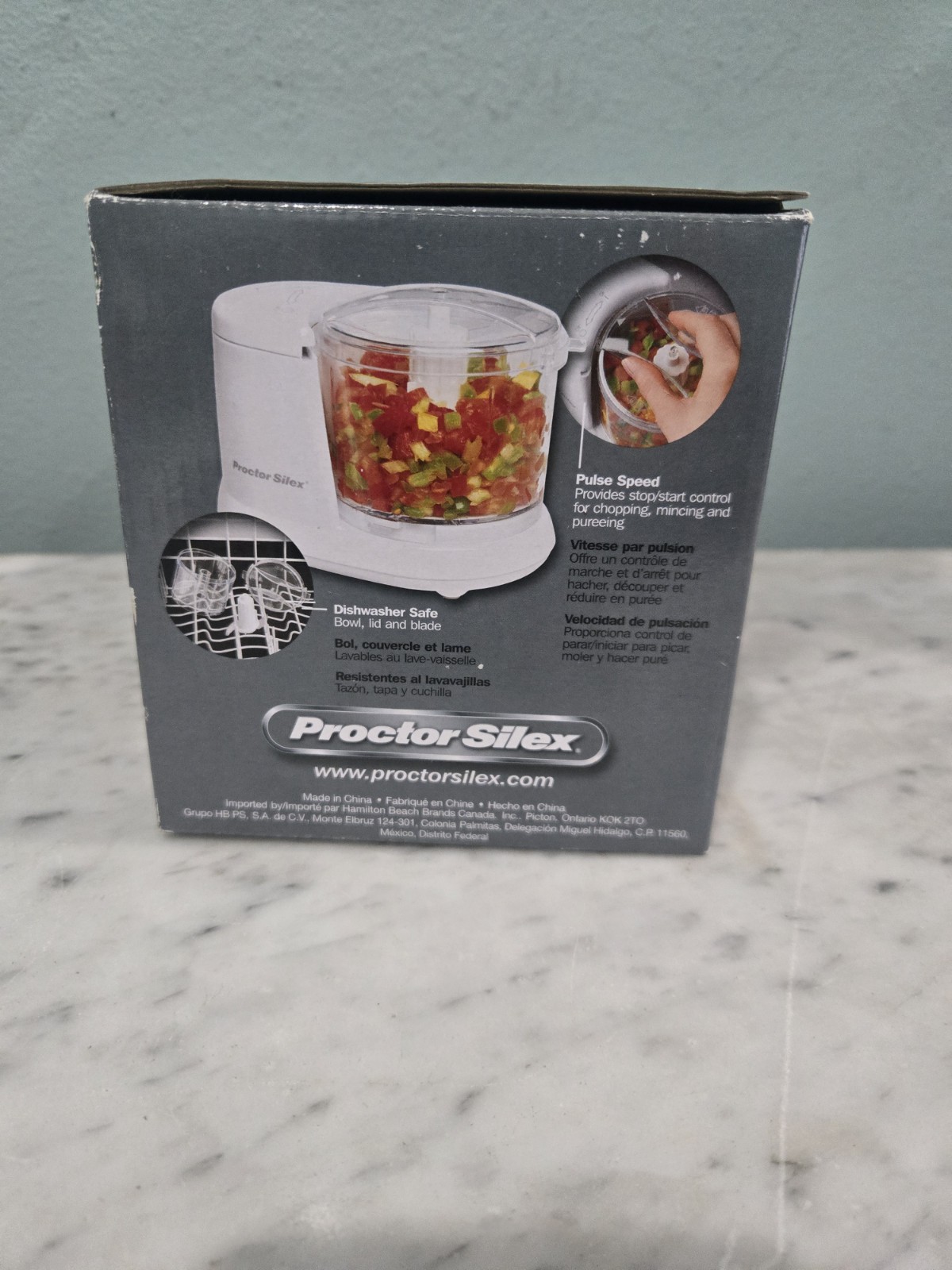 Proctor Silex 1.5 Cup Food Chopper – White 72500RY