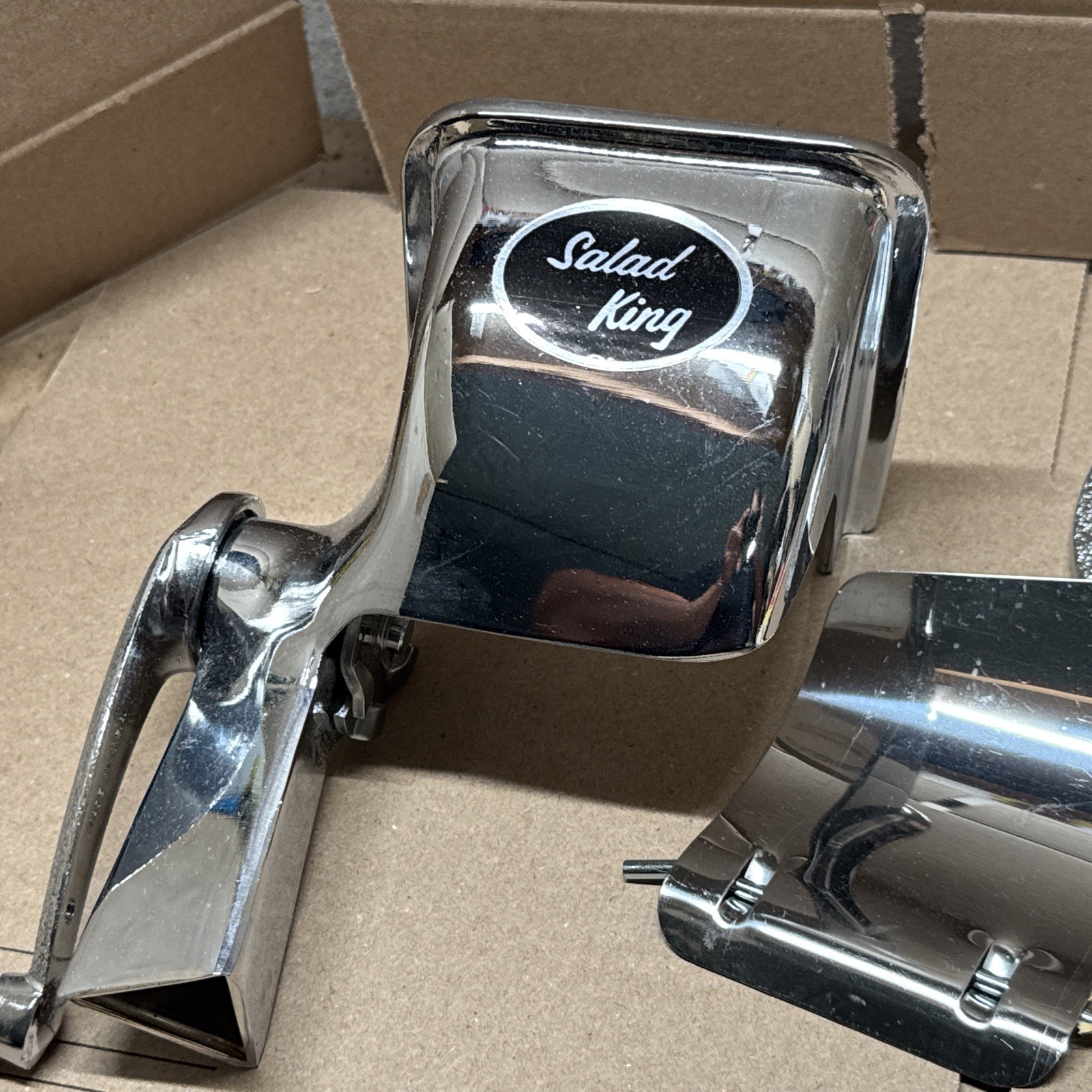 Vintage Salad King Food Processor Chopper Shredder 5 Blades NEW OPEN BOX