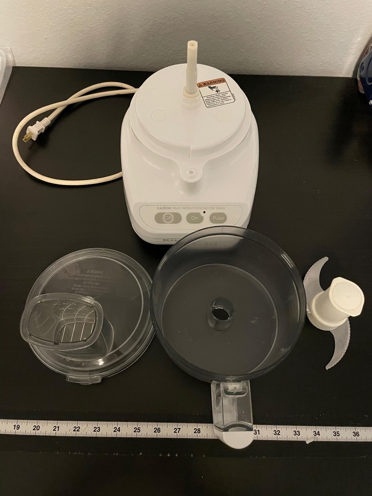 KitchenAid KFP600WW Ultra Power Food Processor White Bowl Lid S Blade France