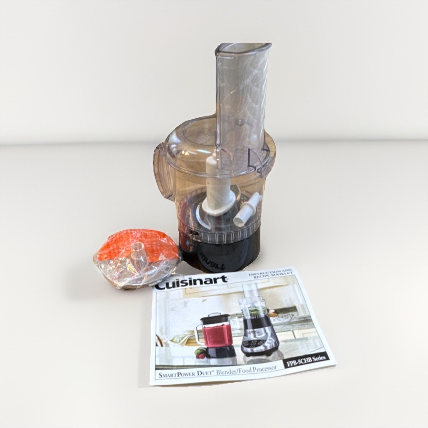 New Cuisinart FPB-5CHB Series Food Processor Lid Blade Clear Black Replacement