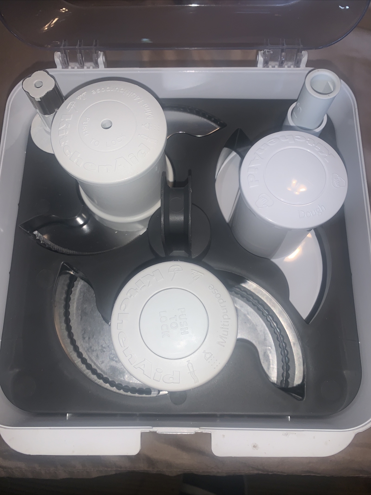 KITCHEN-AID Food Processor Attachment Kit Blades Disks Adapters W/ Box PA-GF30