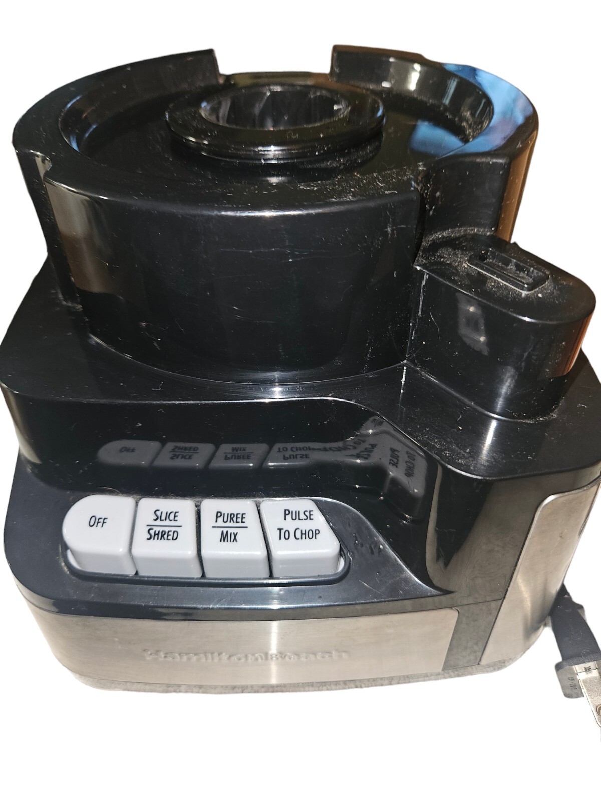 Hamilton Beach Food Processor Base 70725A Black Motor Only TESTED & WORKS