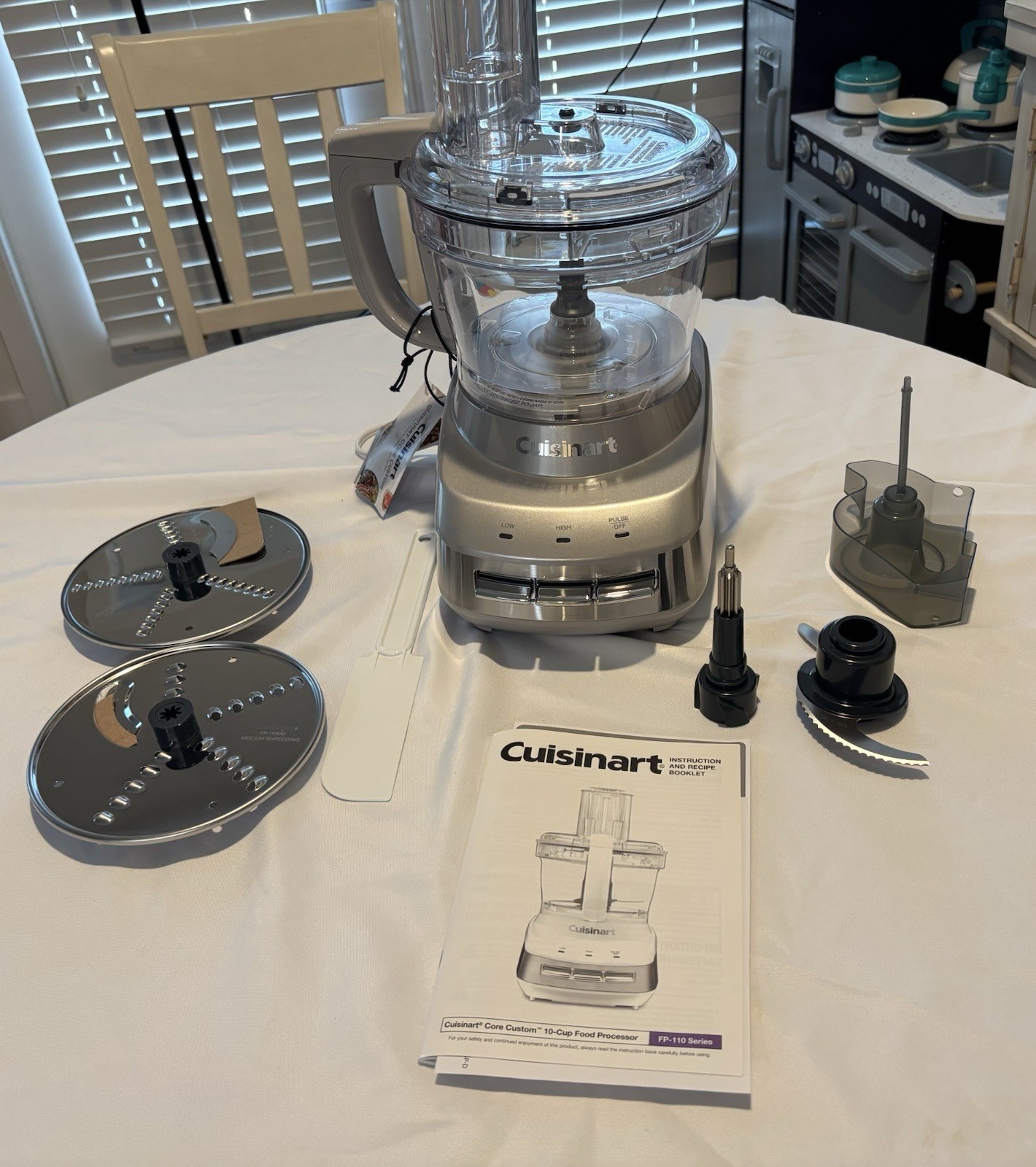 Cuisinart Core Custom 10-Cup Food Processor Silver FP-110SS New Open Box