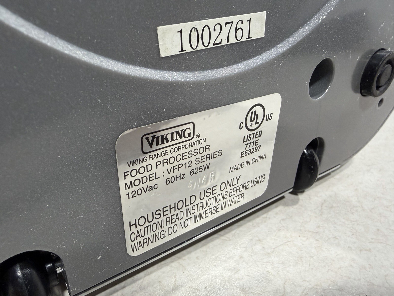 Viking Professional Food Processor VFP12 Series- Base Only- Working Great