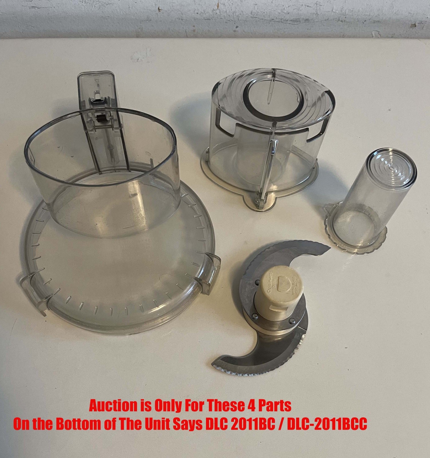 Lots of 4 OEM Parts For Cuisinart Prep 11 Plus DLC 11 Cup Food Processor Free PU