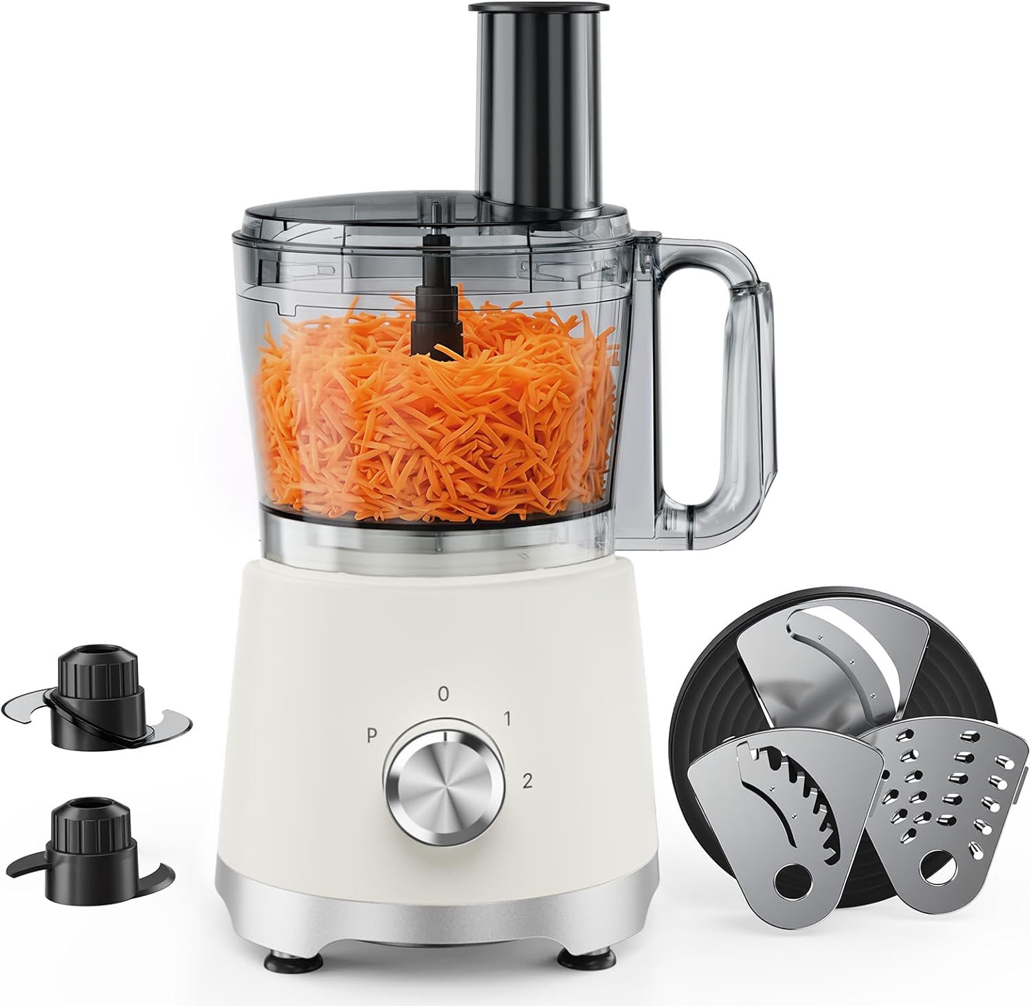 OLIXIS Food Processor 10.5 Cup 600W 5 Blade Electric Chopper