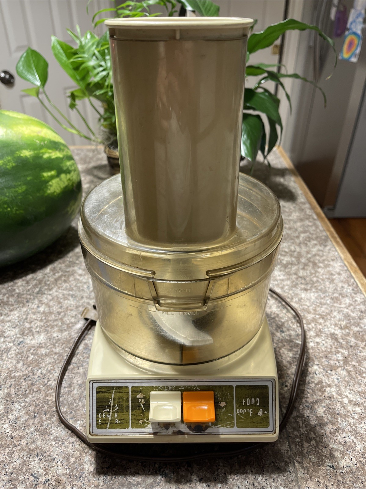 General Electric | Vintage 1970s GE Food Processor Chopper D2FP1 | TESTED/WORKS!