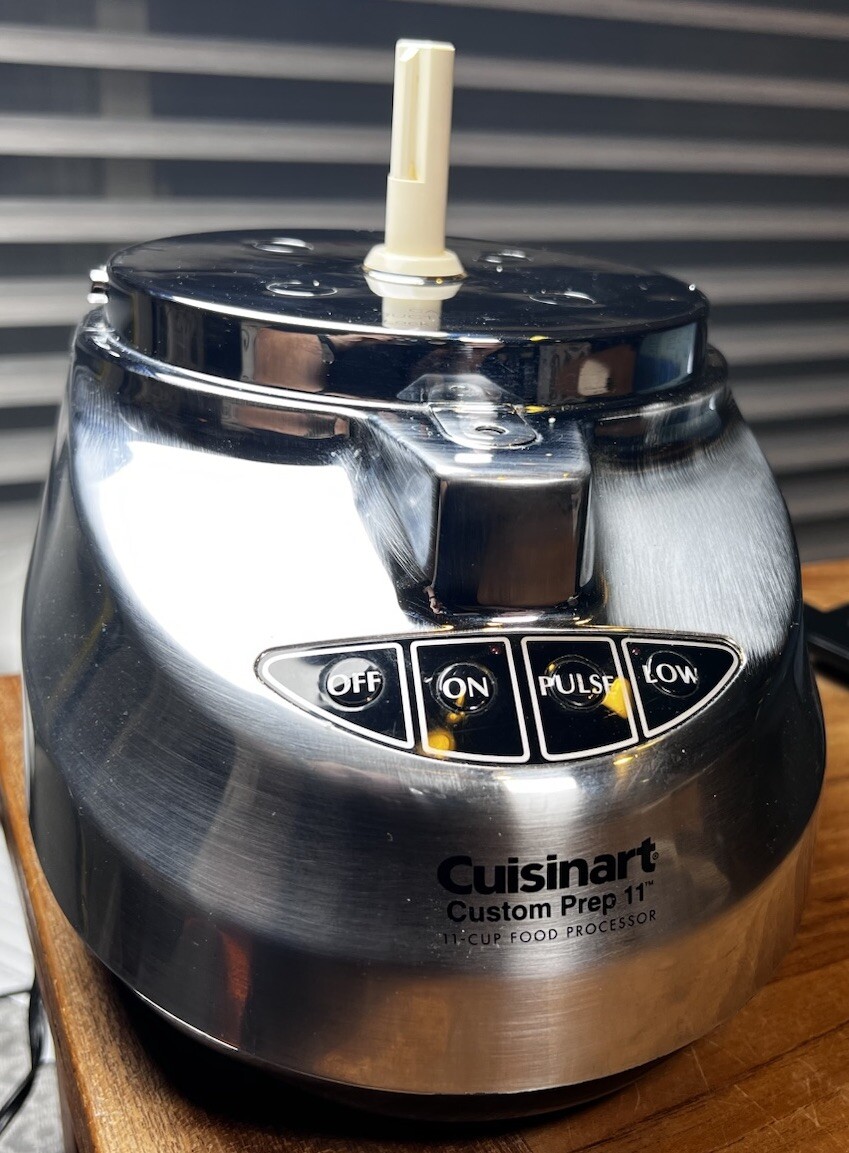 Cuisinart Custom Prep 11 Food Processor Motor Silver Tested Works