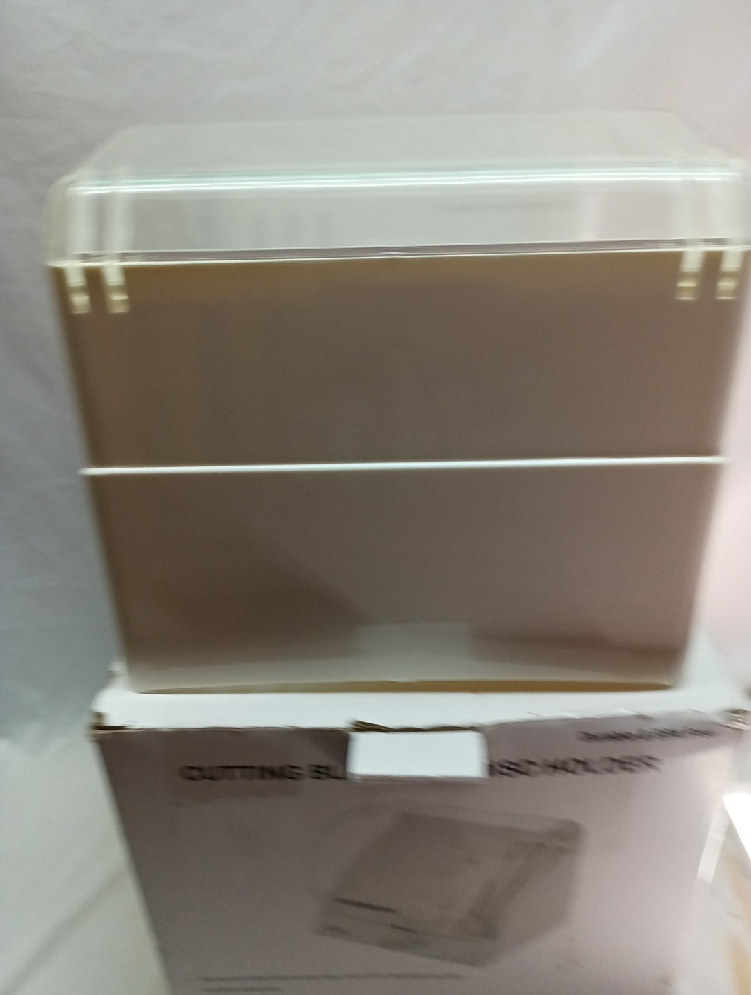Cuisinart Blade And Disc Holder Storage Box With Safety Lock New Hard Plastic…