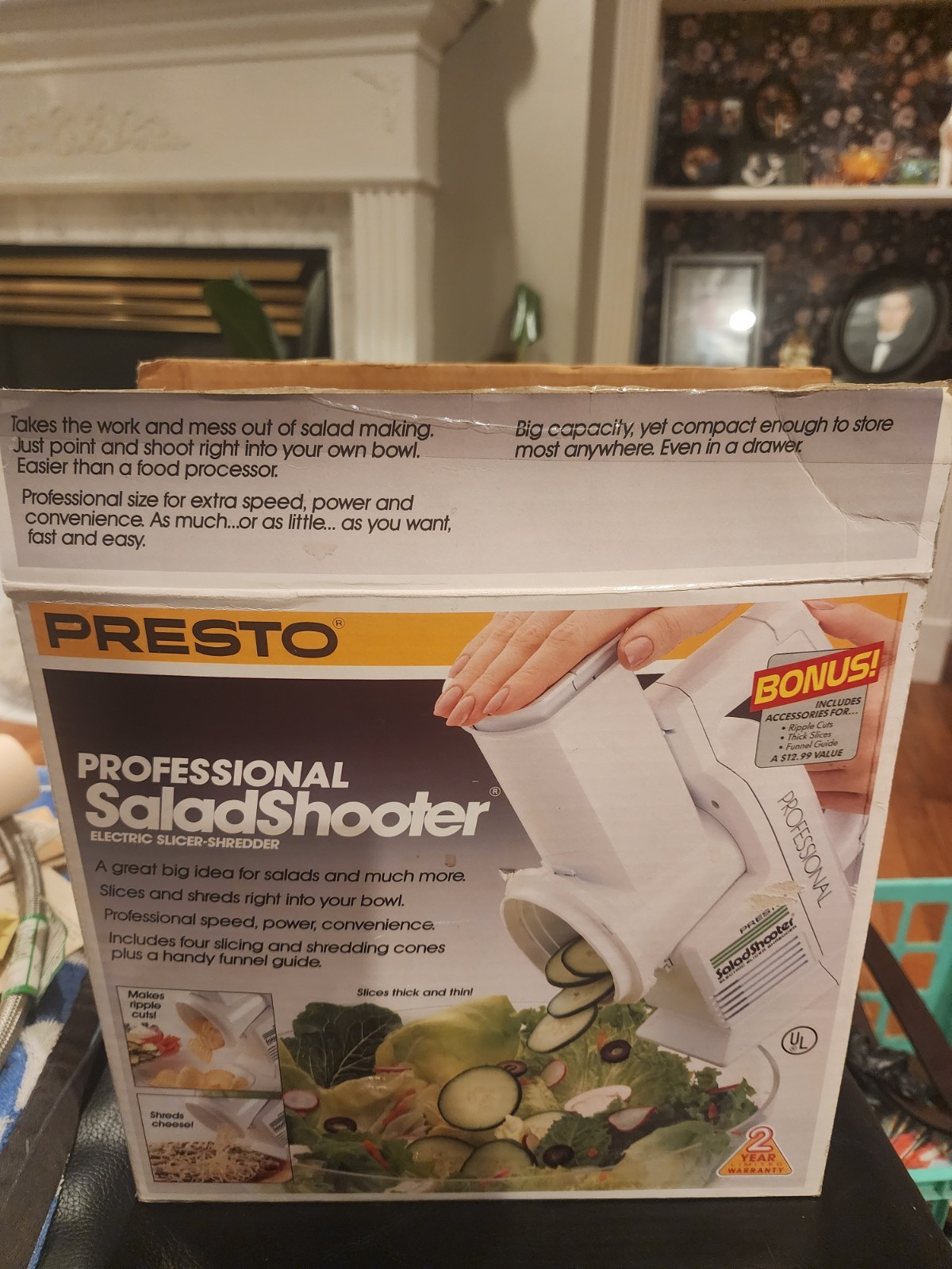 Presto Professional Salad Shooter Electric Slicer Shredder- With Box