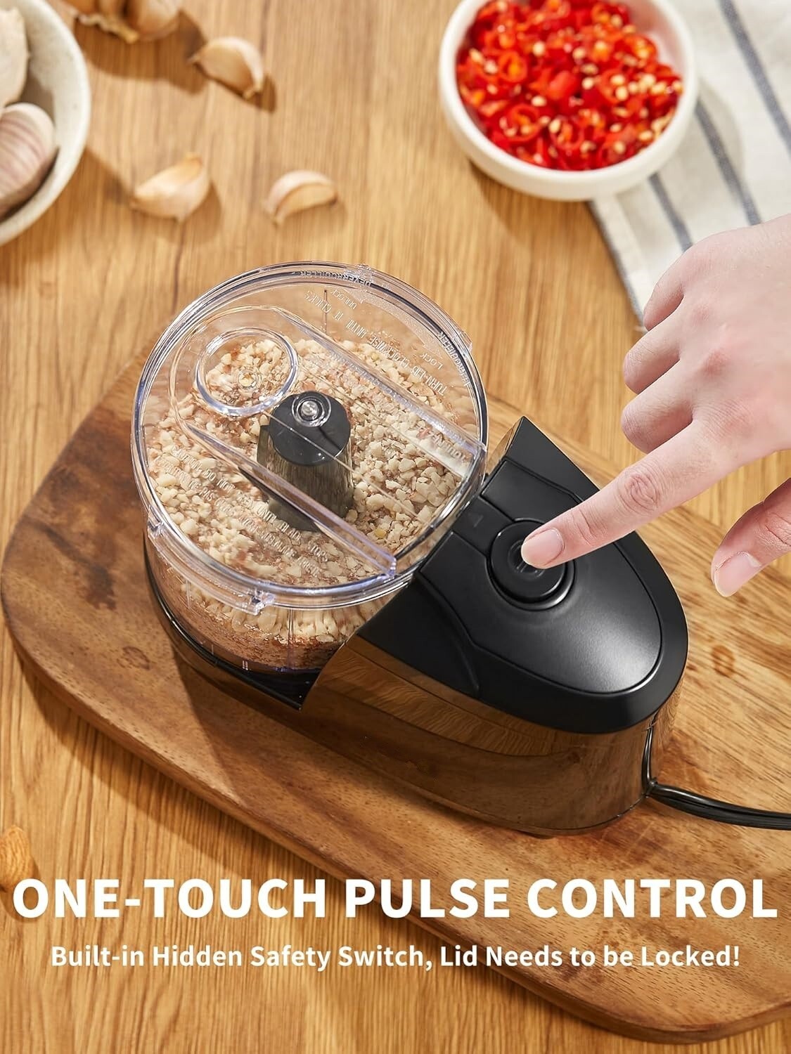 Procesador De Alimentos Con Raspador Robot De Cocina Profesional Instantáneo NEW