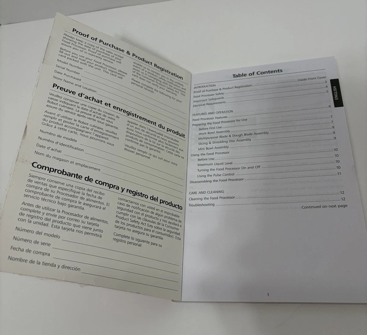 KitchenAid KFP740 9 Cup Food Processor Instruction Manual