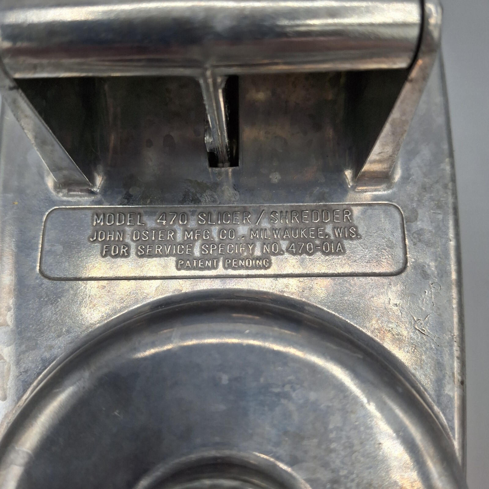 Oster Slicer Shredder Attachment No. 470 with Thick Thin Cones, Vintage, *READ