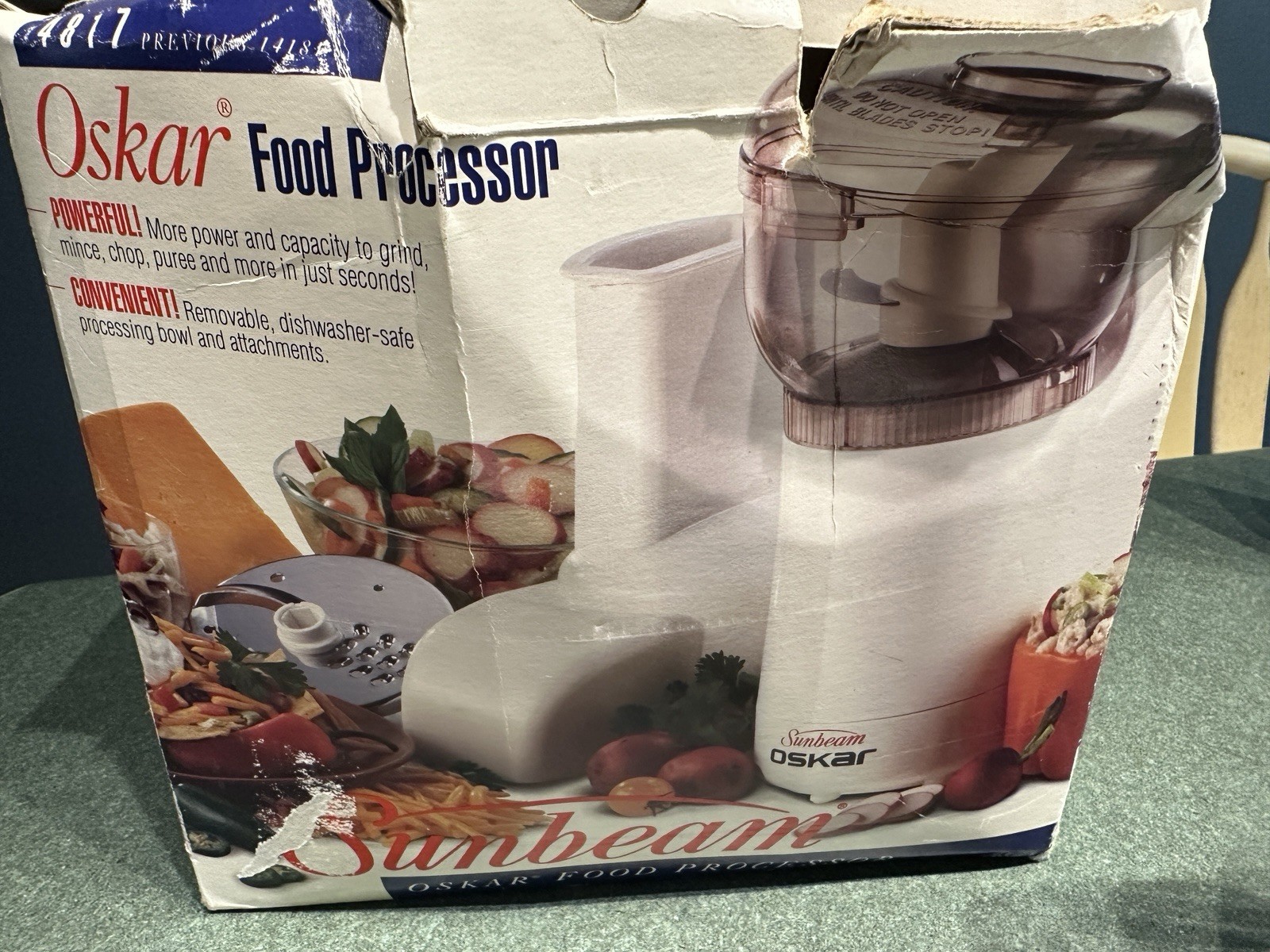 Sunbeam Oskar Model 14181 (4817 Food Processor COMPLETE & TESTED -Similar 14081