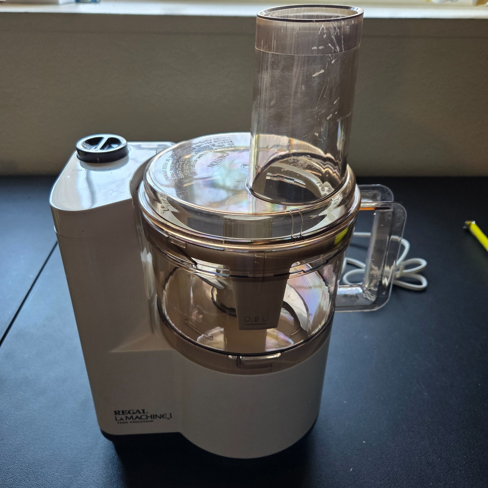 Regal La Machine 1 Full Size Food Processor Model V813 White Made in USA WORKS!