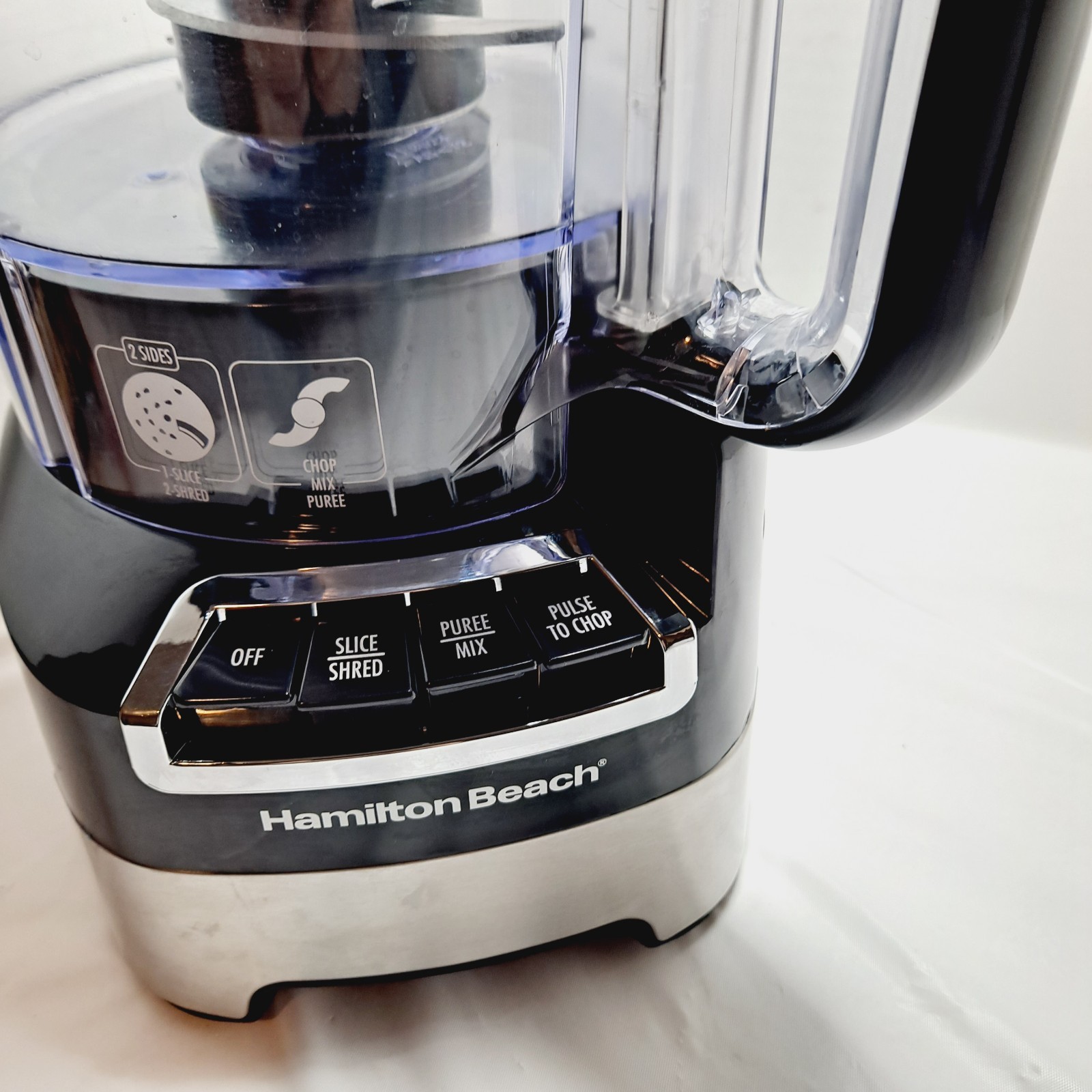 Hamilton Beach 70723 12 Cup Stack and Snap Food Processor Blender Slice Shred