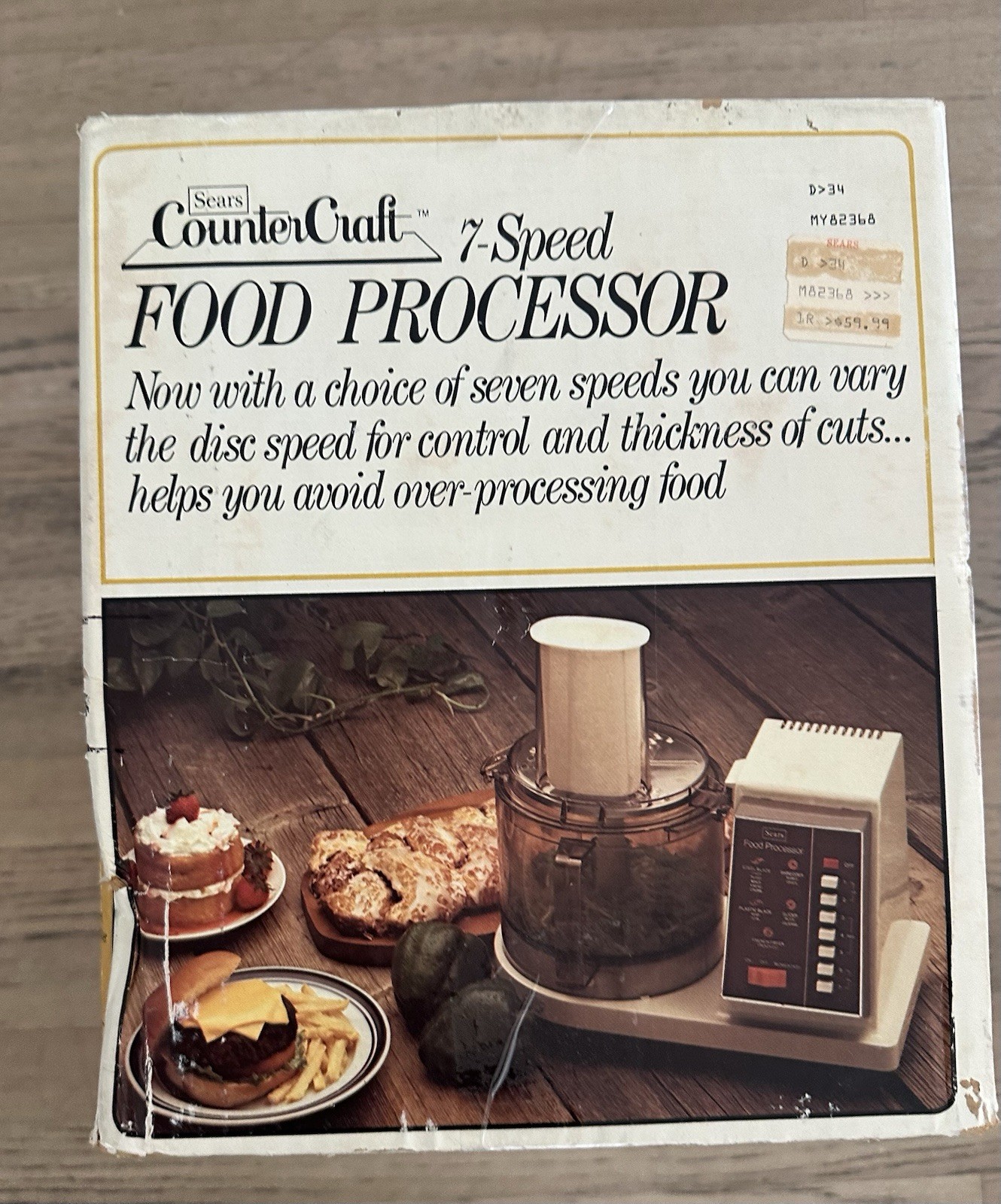 Sears Counter Craft 7‑Speed Food Processor 400.823602 Vintage USA New Sealed