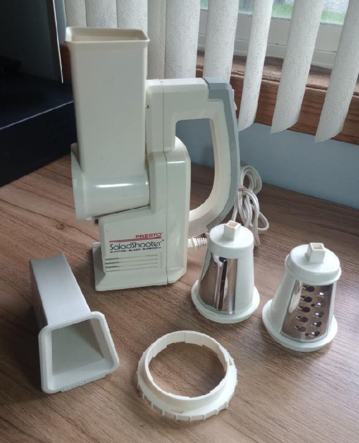 Presto Salad Shooter 0291001 Electric Slicer Shredder – Tested Working