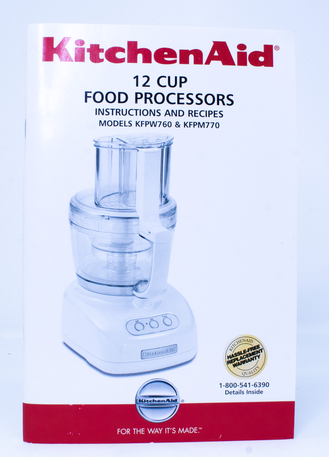 Kitchenaid 12 cup Food Processors Instruction Manual KFPW760 & KFPM770