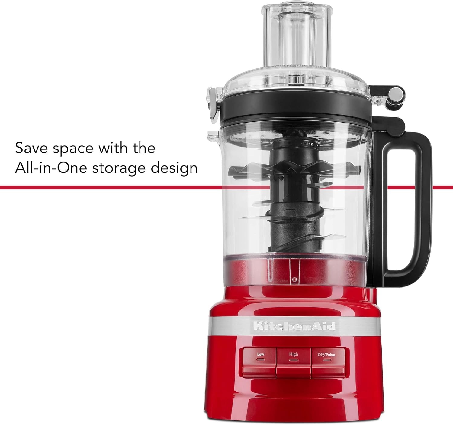 KitchenAid 9 Cup Food Processor Empire Red – KFP0921ER 2 Speed
