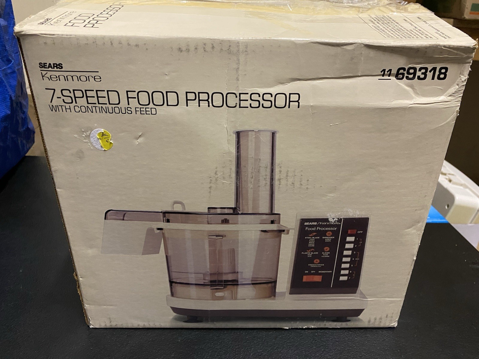 Vintage Kenmore 7-Speed Food Processor Sears Complete Tested Box Shred Slice