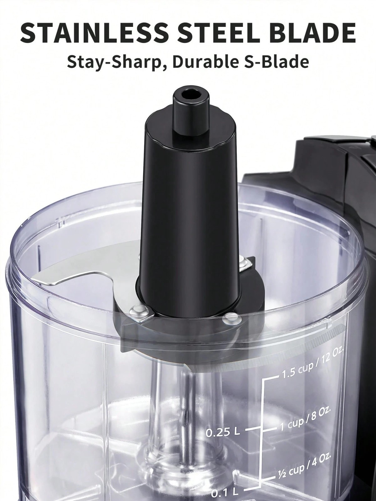 Mini Electric Food Chopper 1.5 Cup 100W Food Processor Meat Grinder
